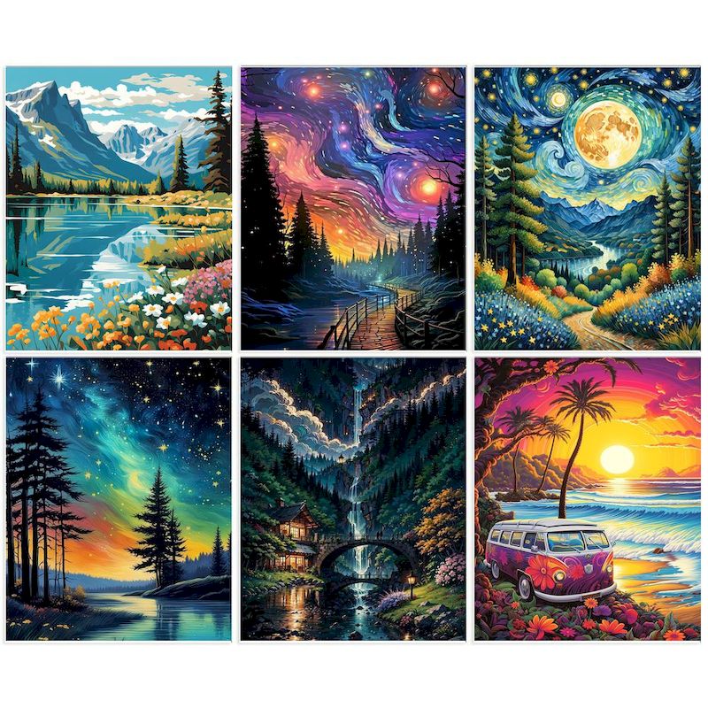 Embroidery Translate - GATYZTORY 40x50 cm Pittura con i
