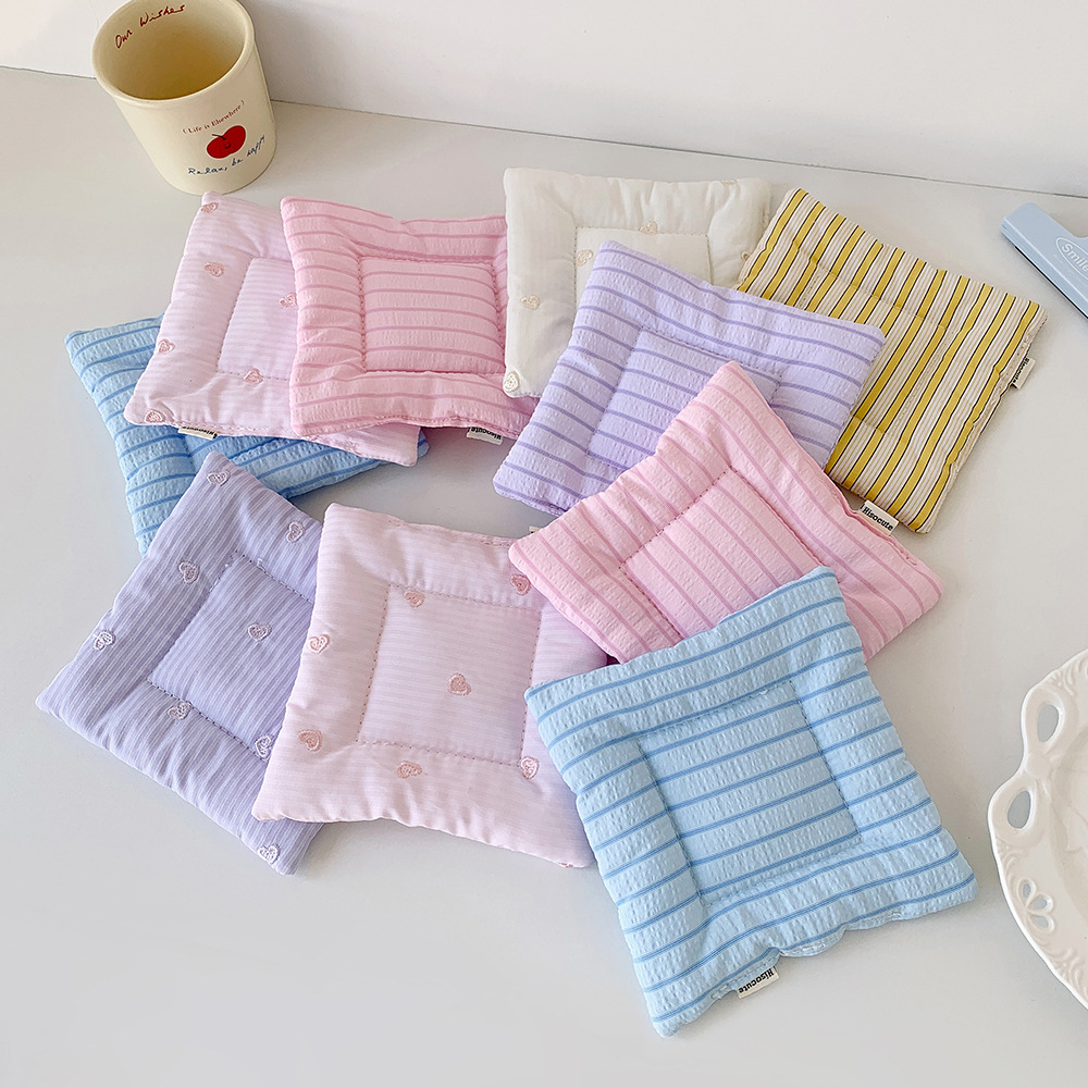 Embroidery Cream - Sottobicchiere in tessuto ricamato color crema
