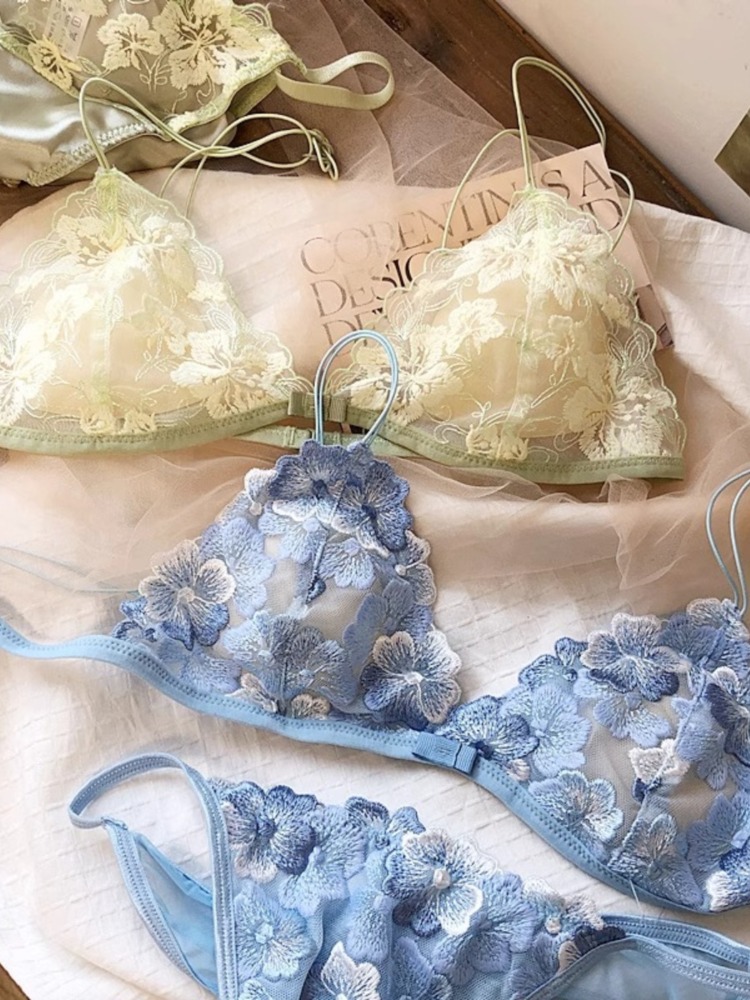 Embroidery In Australia - Set di lingerie di nicchia francese