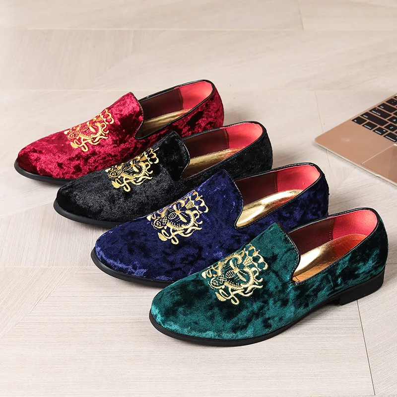 Embroidery On Leather - Primavera nuovi uomini scarpe Casual in