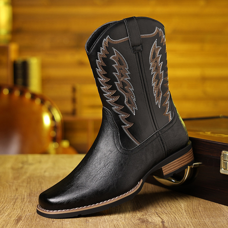 Stivali da Cowboy da Uomo con  - Embroidery On Leather recensione e prezzo