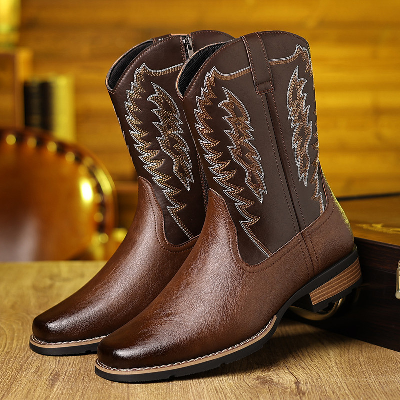 Stivali da Cowboy da Uomo con  - Embroidery On Leather recensione e prezzo