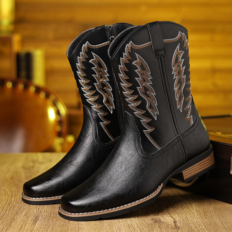 Stivali da Cowboy da Uomo con  - Embroidery On Leather recensione e prezzo