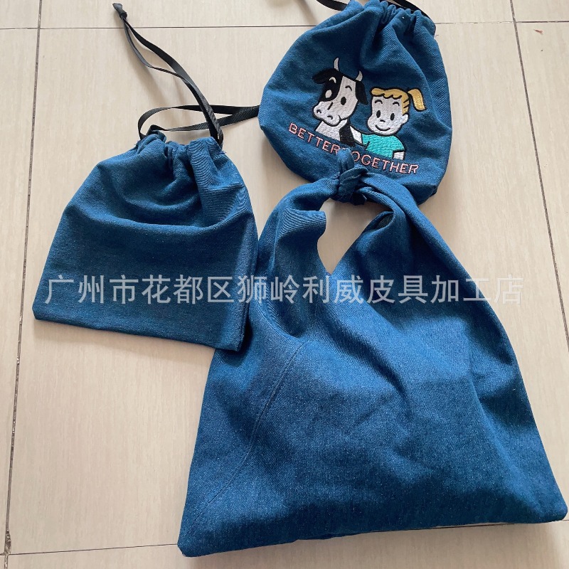 Borsa in denim alla moda con r - Embroidery Bag recensione e prezzo