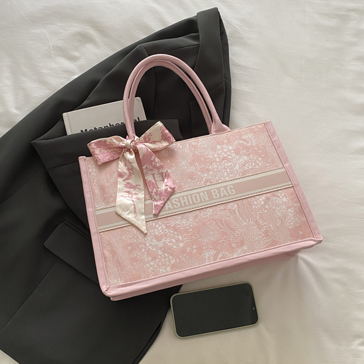 Borsa Tote Elegante di Lusso p - Embroidery On Leather recensione e prezzo