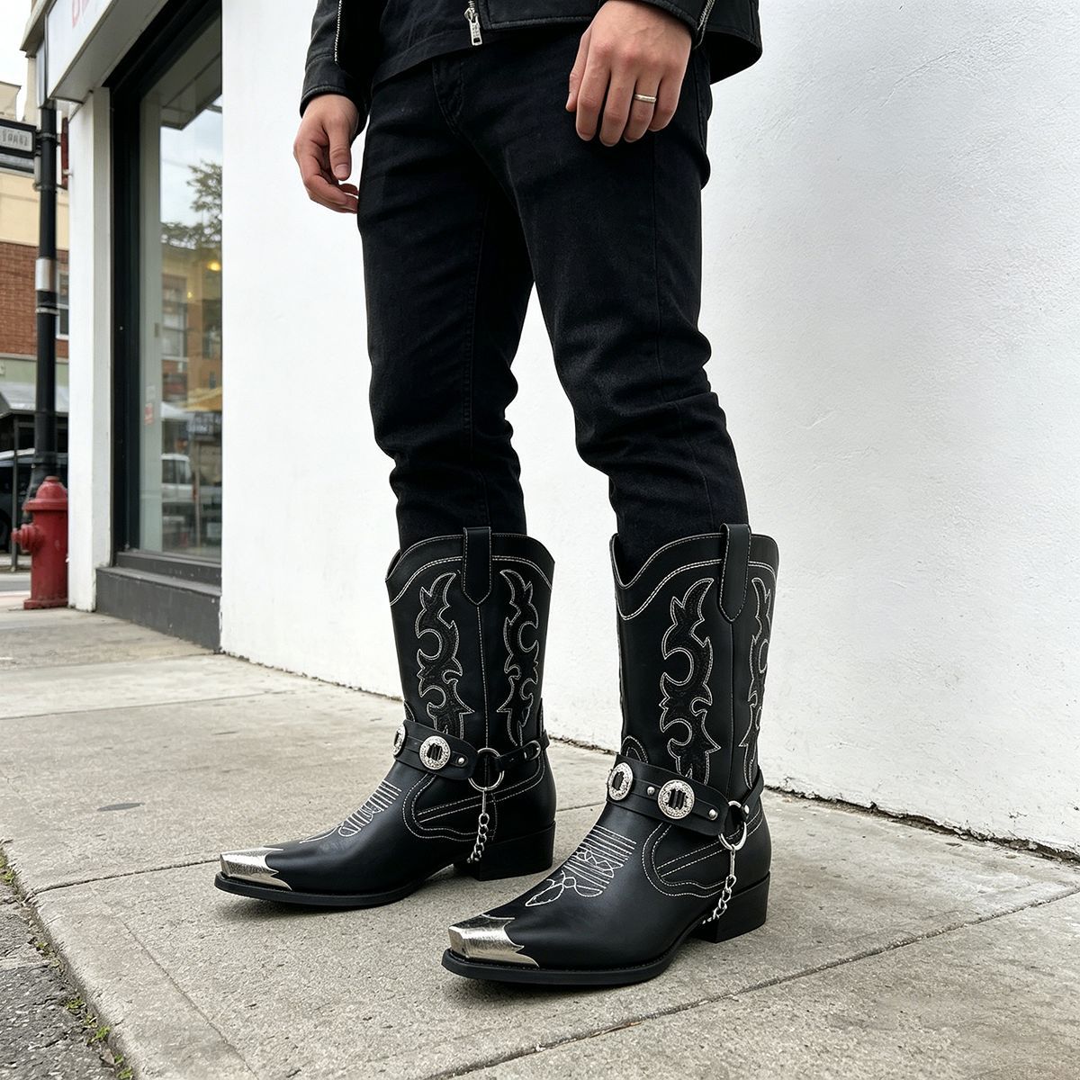 Stivali da uomo in pelle stile - Embroidery On Leather recensione e prezzo