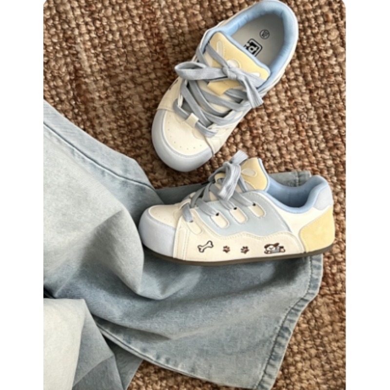 Sneakers Color-Block per Ragaz - Embroidery Cream recensione e prezzo