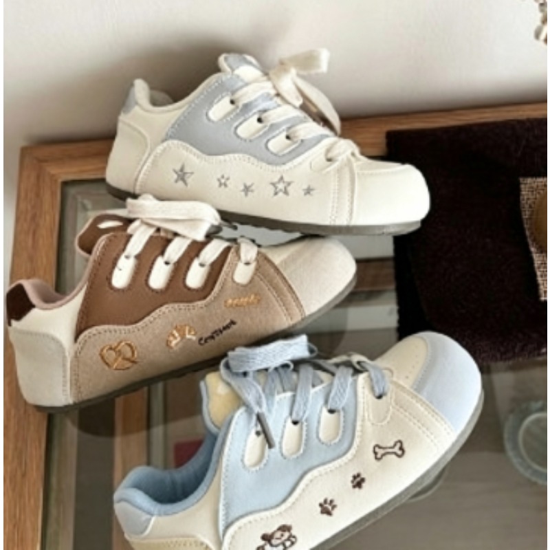 Sneakers Color-Block per Ragaz - Embroidery Cream recensione e prezzo