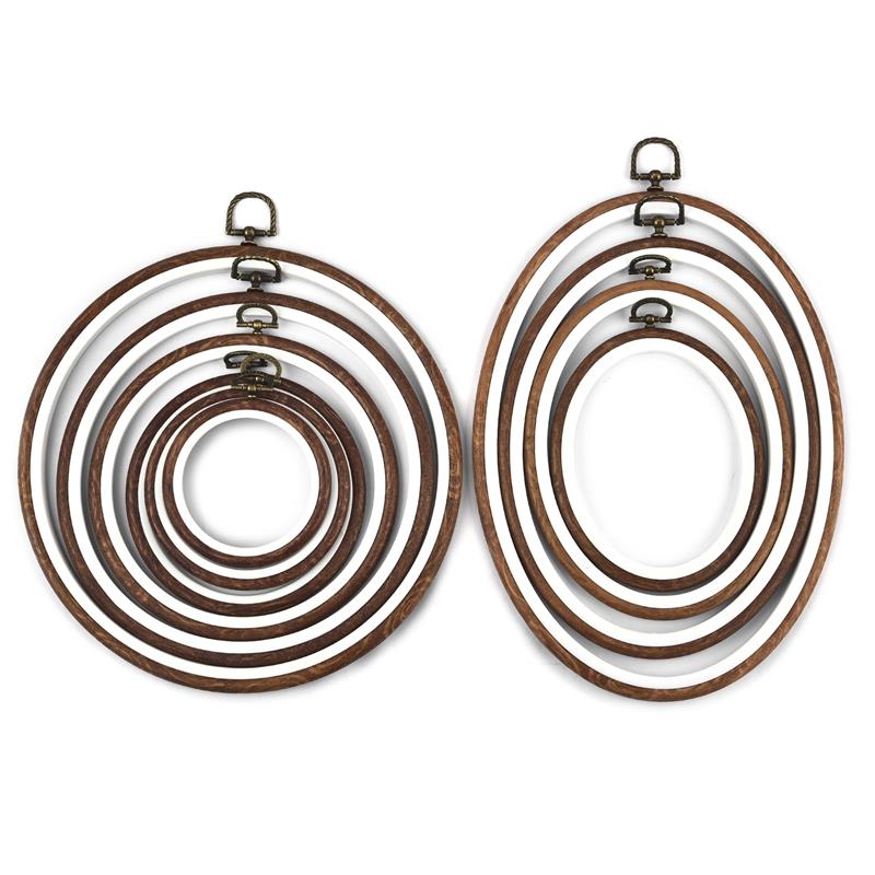 Set di Telai Rotondi e Ovali i - Embroidery Hoop Plastic recensione e prezzo