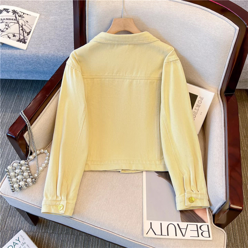 Giacca di Jeans Corta Gialla V - Embroidery Jeans recensione e prezzo