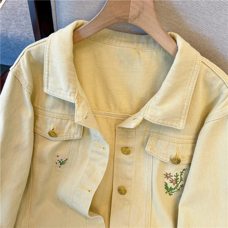 Giacca di Jeans Corta Gialla V - Embroidery Jeans recensione e prezzo