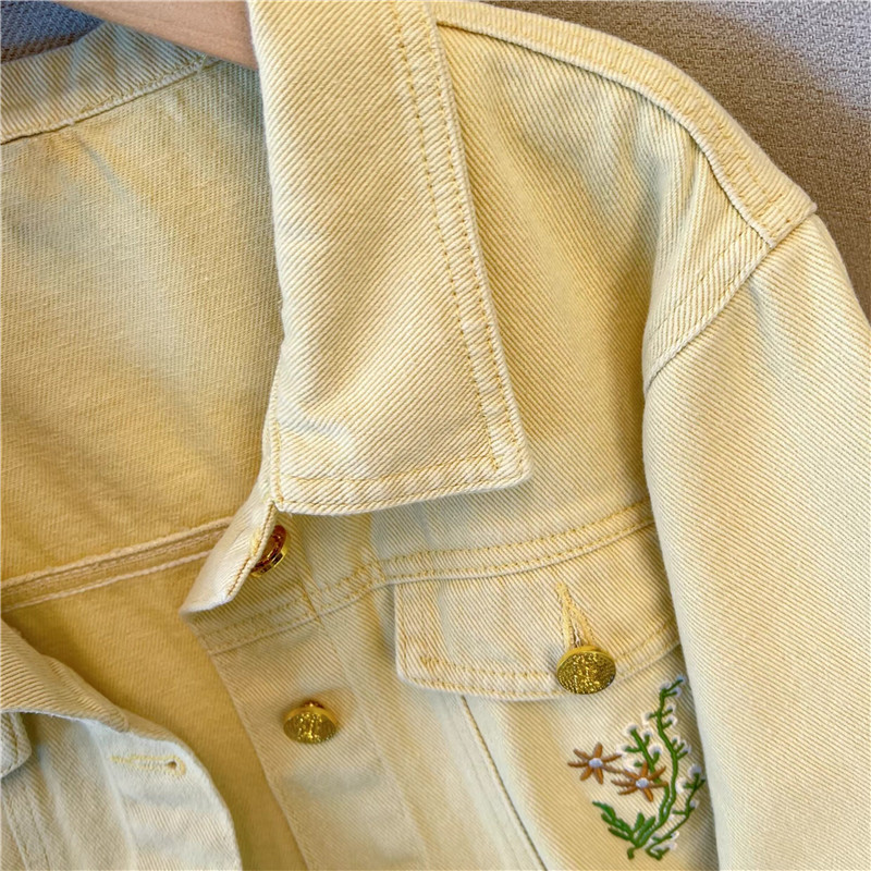 Giacca di Jeans Corta Gialla V - Embroidery Jeans recensione e prezzo
