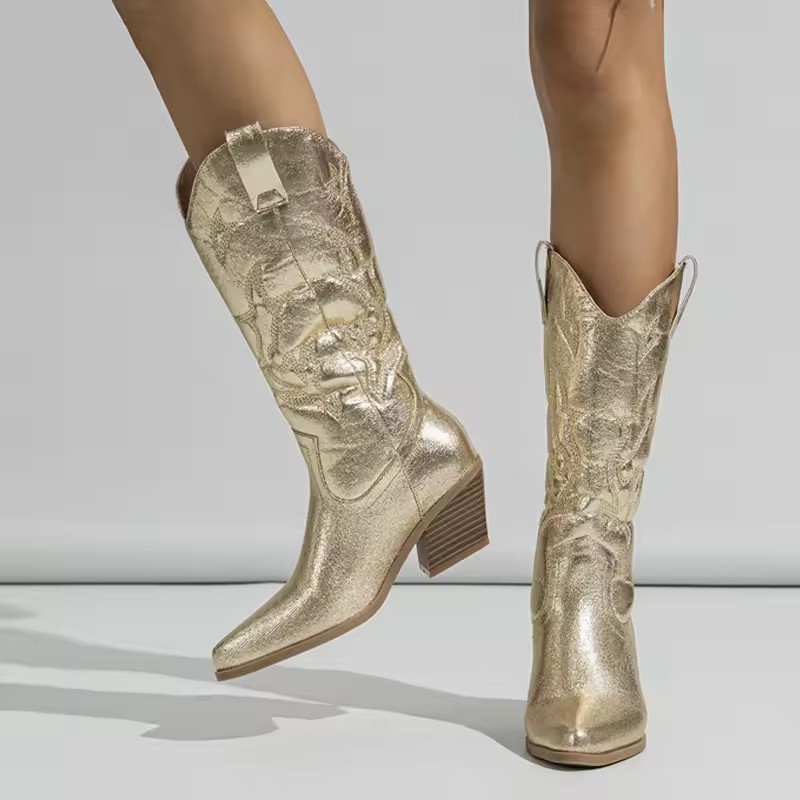Liyke Designer Stivali western - Embroidery On Leather recensione e prezzo