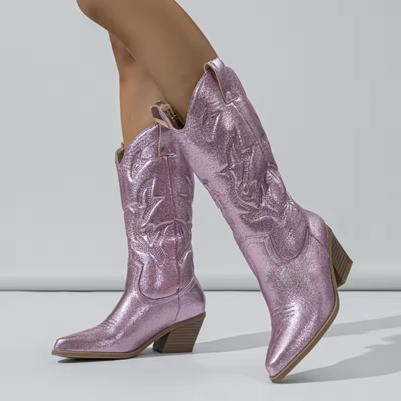 Liyke Designer Stivali western - Embroidery On Leather recensione e prezzo
