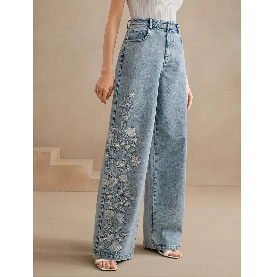 Pantaloni Y2k Nuovi jeans di t - Embroidery Jeans recensione e prezzo