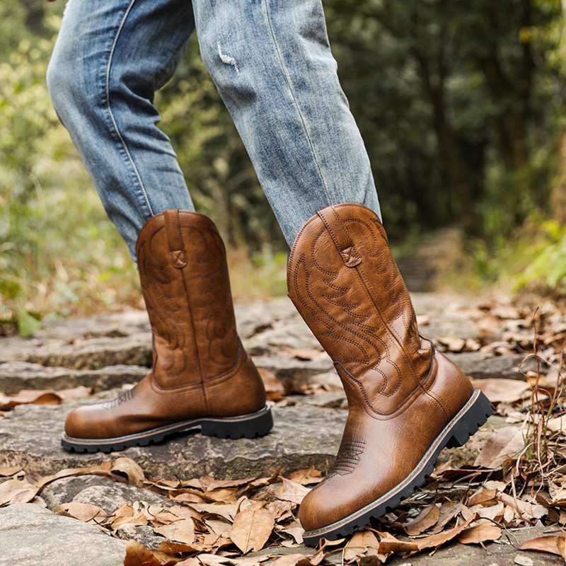 Stivali da Uomo Classici con R - Embroidery On Leather recensione e prezzo