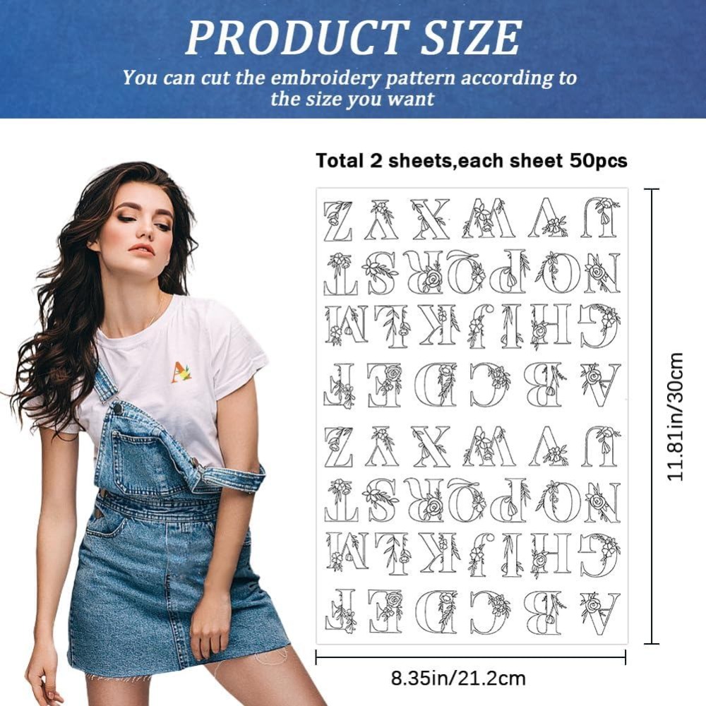 104 Pezzi di Carta Solubile in - Embroidery Initials recensione e prezzo