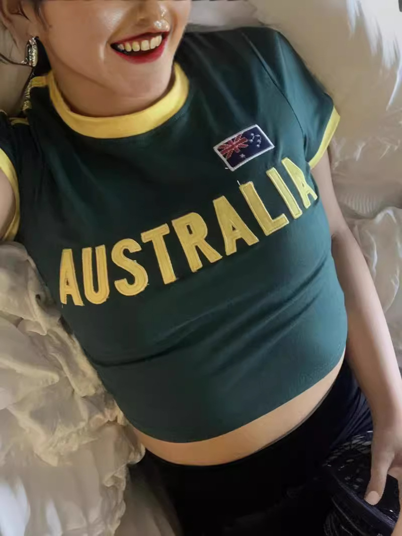 Y2k Estetica Donna Australia T - Embroidery In Australia recensione e prezzo